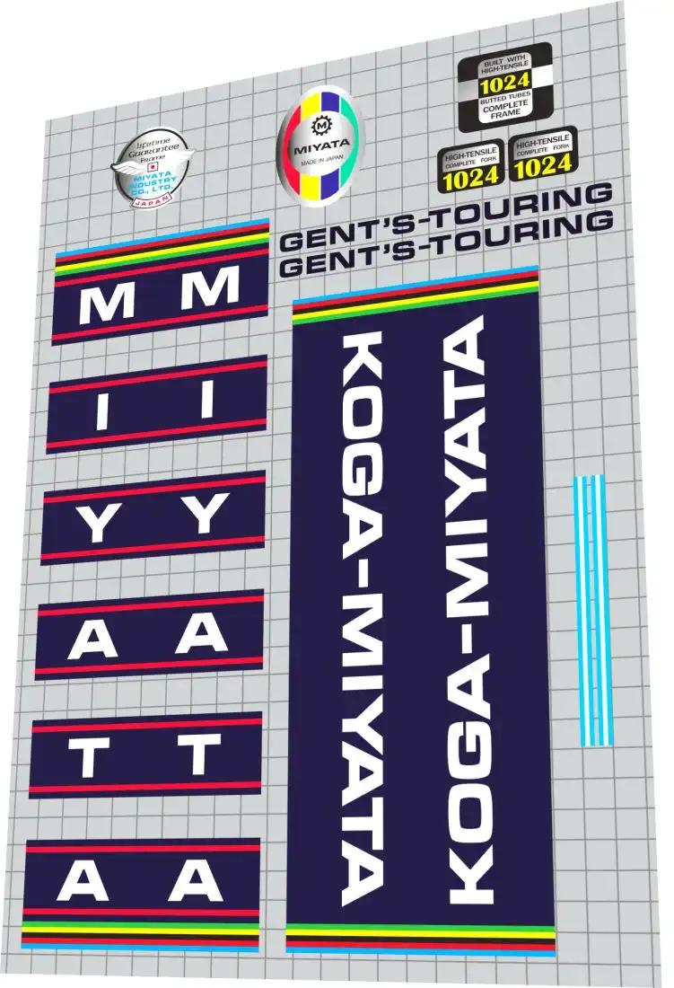 koga-miyata-gents-touring-1977 -frame-decal-set