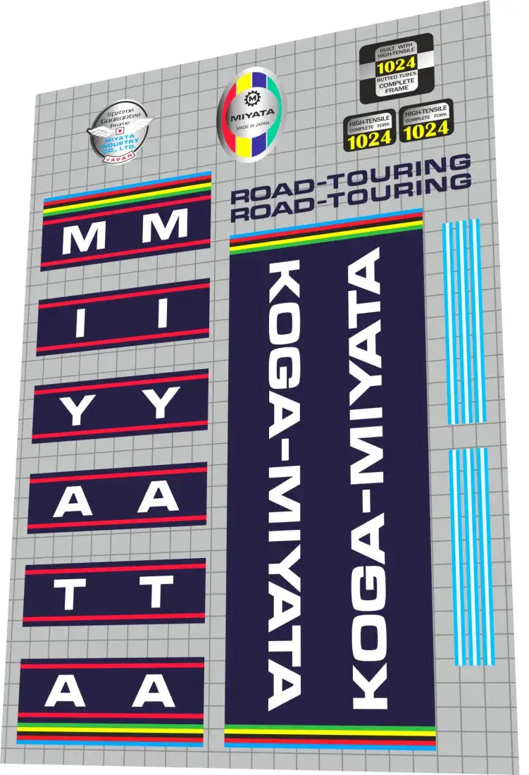 Koga Miyata Road Touring decal set 1977